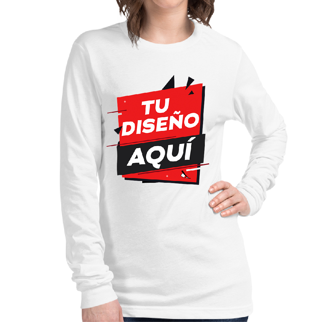 La cabra Billy Animado Parcialmente Crea tu Camiseta personalizada manga larga - Envios a todo Ecuador